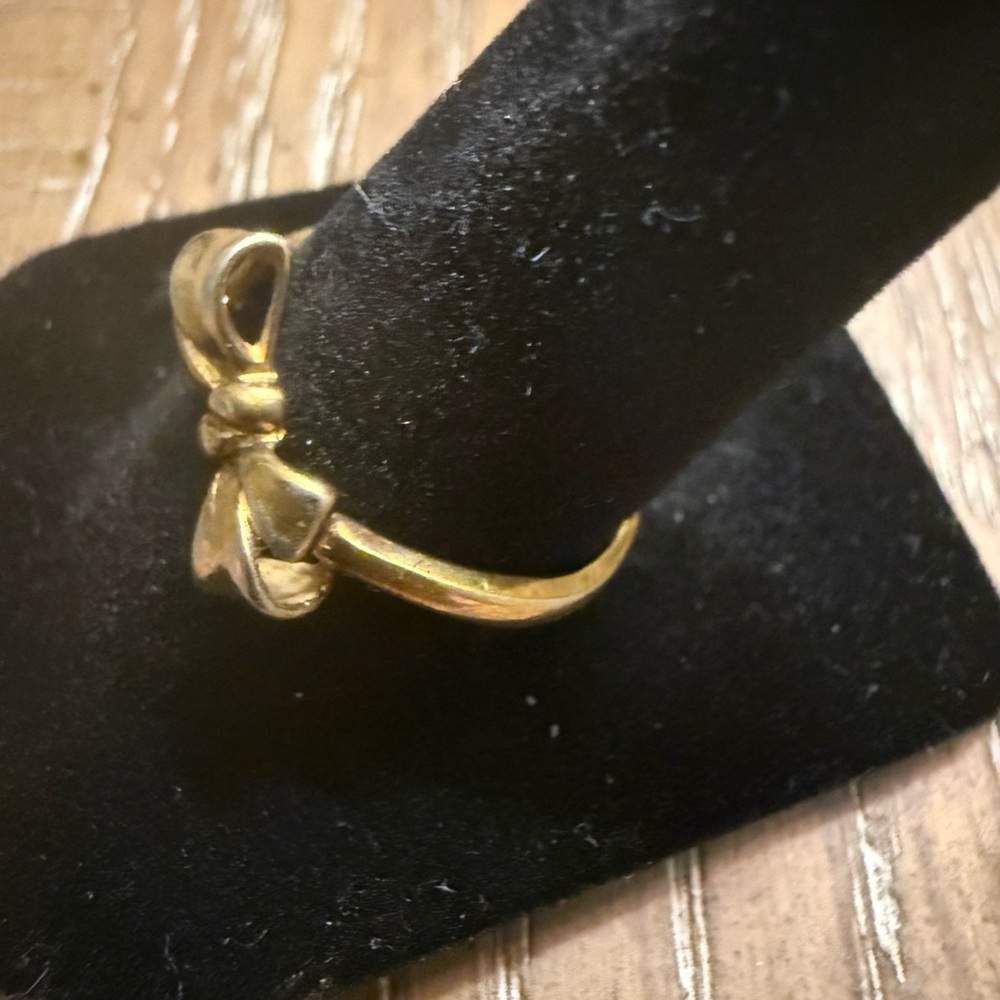 Gold Bow Ring - image 2